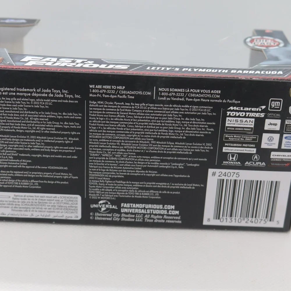 Fast & Furious Letty's Plymouth Barracuda new and sealed box 1/32 scale